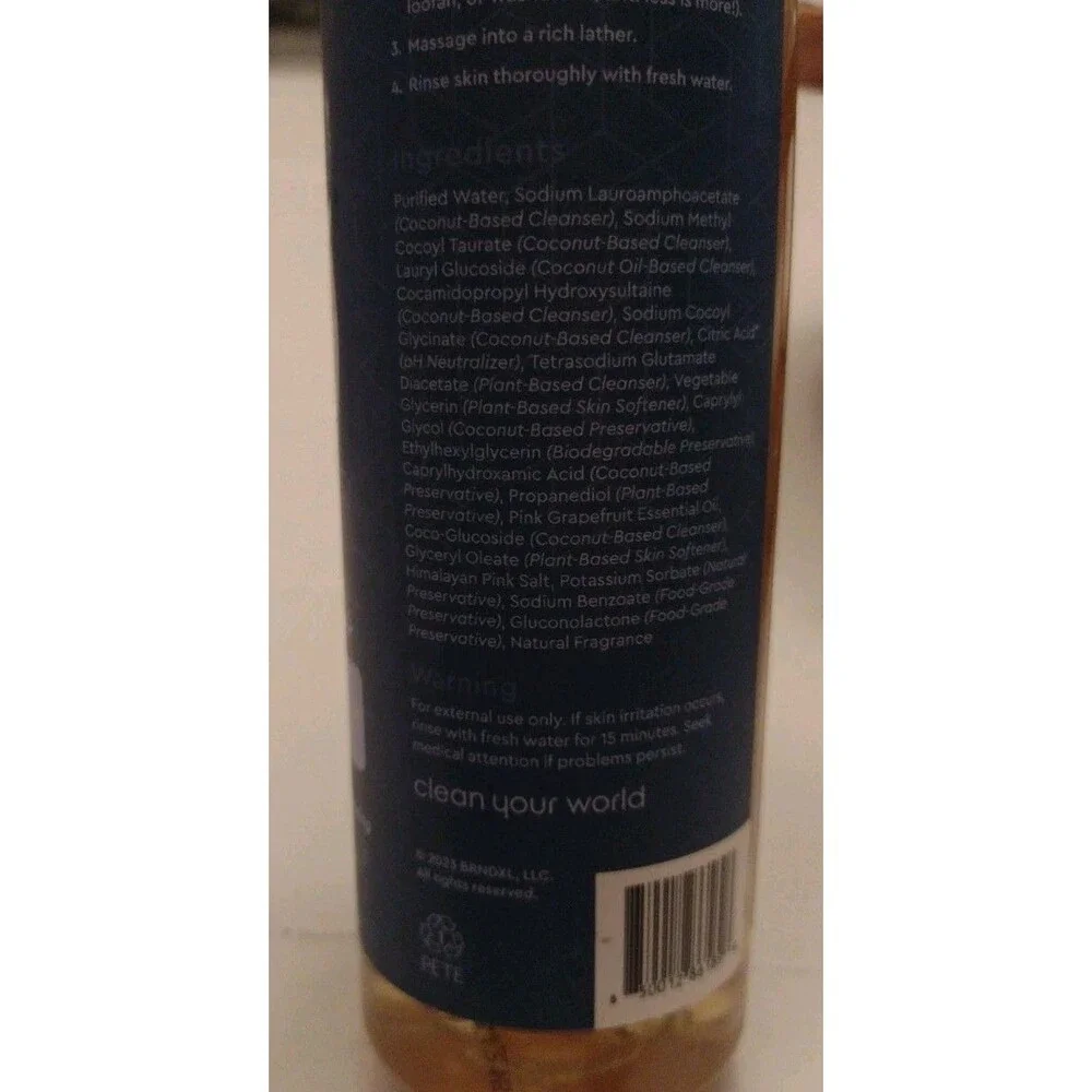 Puracy ~ AWAKE Body Wash ~ Sea Salt + Citrus Body Wash 12 fl. oz. FREE SHIP